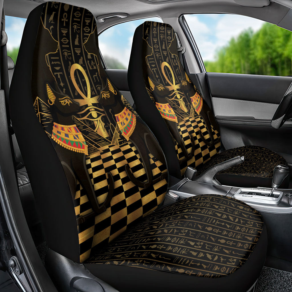Egyptian Goddess Bastet Car Seat Cover Ancient Mythology Sacred Black Cat
