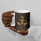 Egyptian Goddess Bastet Ceramic Mug Ancient Mythology Sacred Black Cat