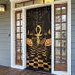 Egyptian Goddess Bastet Door Cover Ancient Mythology Sacred Black Cat
