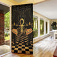 Egyptian Goddess Bastet Door Cover Ancient Mythology Sacred Black Cat