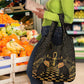 Egyptian Goddess Bastet Grocery Bag Ancient Mythology Sacred Black Cat