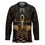 Egyptian Goddess Bastet Hockey Jersey Ancient Mythology Sacred Black Cat