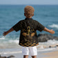 Egyptian Goddess Bastet Kid Hawaiian Shirt Ancient Mythology Sacred Black Cat DT05