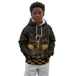 Egyptian Goddess Bastet Kid Hoodie Ancient Mythology Sacred Black Cat