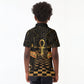 Egyptian Goddess Bastet Kid Polo Shirt Ancient Mythology Sacred Black Cat