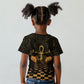 Egyptian Goddess Bastet Kid T shirt Ancient Mythology Sacred Black Cat