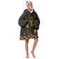 Egyptian Goddess Bastet Kid Wearable Blanket Hoodie Ancient Mythology Sacred Black Cat