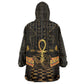 Egyptian Goddess Bastet Kid Wearable Blanket Hoodie Ancient Mythology Sacred Black Cat