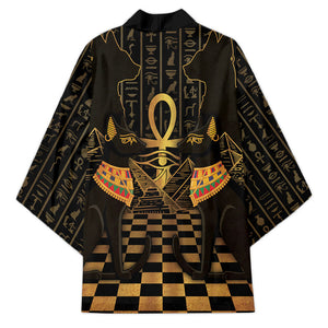 Egyptian Goddess Bastet Kimono Ancient Mythology Sacred Black Cat