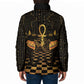 Egyptian Goddess Bastet Padded Jacket Ancient Mythology Sacred Black Cat