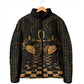 Egyptian Goddess Bastet Padded Jacket Ancient Mythology Sacred Black Cat