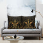 Egyptian Goddess Bastet Pillow Cover Ancient Mythology Sacred Black Cat