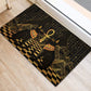 Egyptian Goddess Bastet Rubber Doormat Ancient Mythology Sacred Black Cat