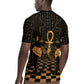 Egyptian Goddess Bastet Rugby Jersey Ancient Mythology Sacred Black Cat