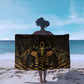 Egyptian Goddess Bastet Sarong Ancient Mythology Sacred Black Cat