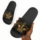 Egyptian Goddess Bastet Slide Sandals Ancient Mythology Sacred Black Cat