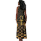 Egyptian Goddess Bastet Tank Maxi Dress Ancient Mythology Sacred Black Cat