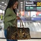 Egyptian Goddess Bastet Travel Bag Ancient Mythology Sacred Black Cat