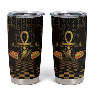 Egyptian Goddess Bastet Tumbler Cup Ancient Mythology Sacred Black Cat