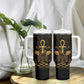 Egyptian Goddess Bastet Tumbler With Handle Ancient Mythology Sacred Black Cat