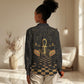 Egyptian Goddess Bastet Women Casual Shirt Ancient Mythology Sacred Black Cat