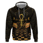 Egyptian Goddess Bastet Zip Hoodie Ancient Mythology Sacred Black Cat