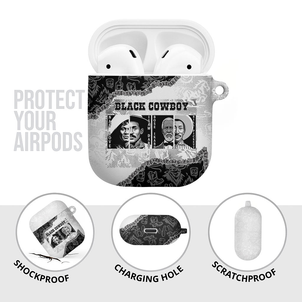 Black Cowboy AirPods Case African American Black History Unique Style