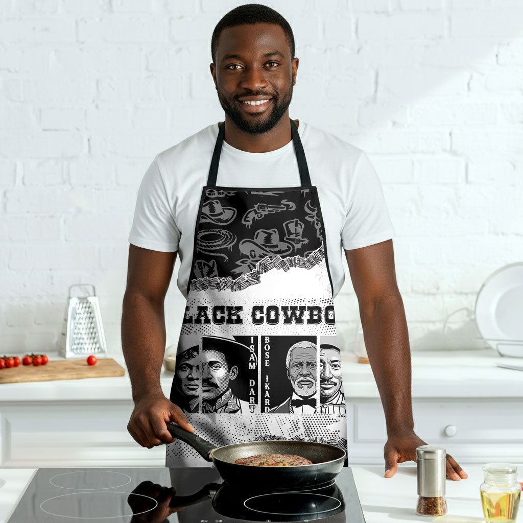 Black Cowboy Apron African American Black History Unique Style