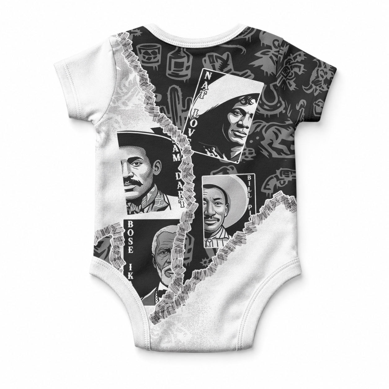 Black Cowboy Baby Onesie African American Black History Unique Style
