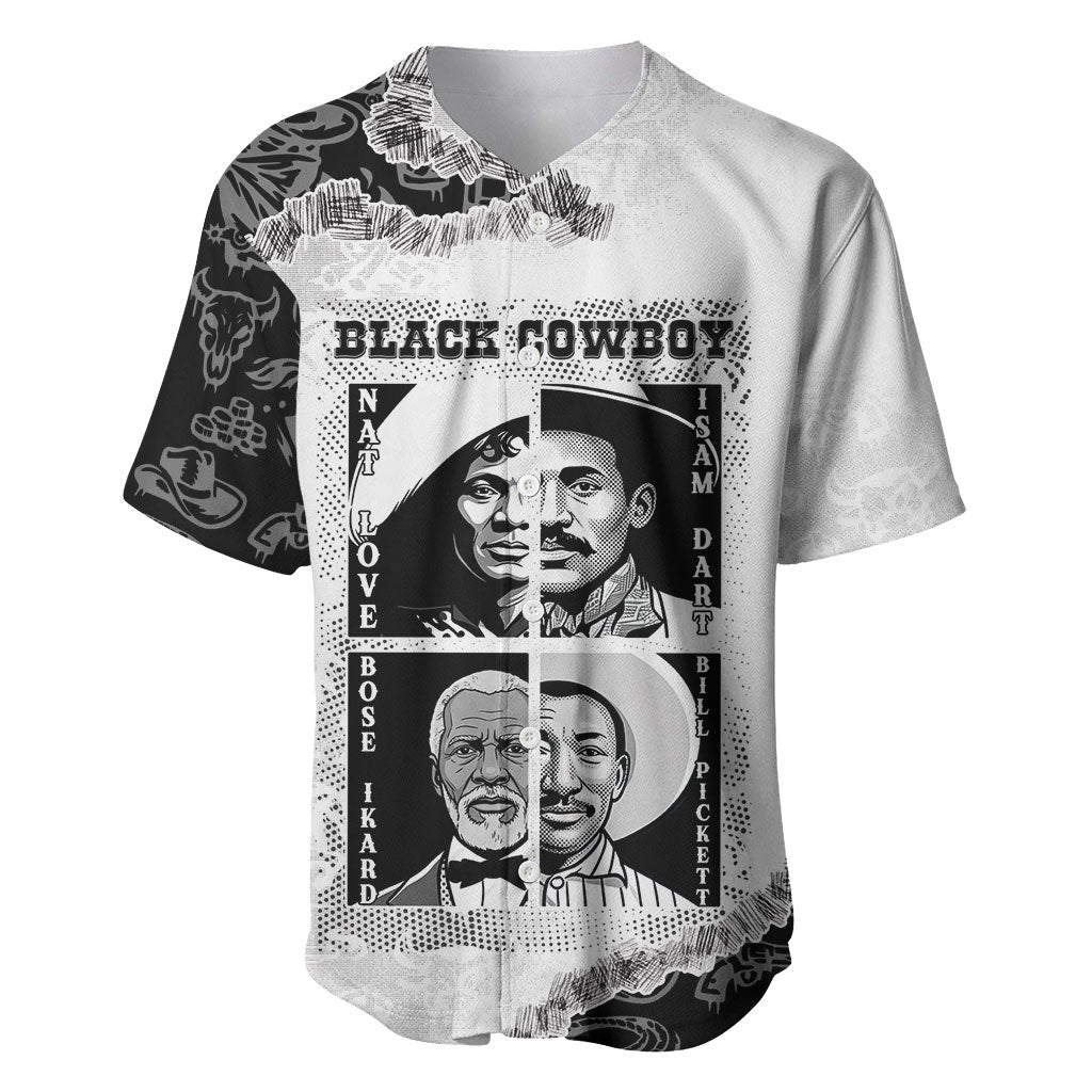Black Cowboy Baseball Jersey African American Black History Unique Style