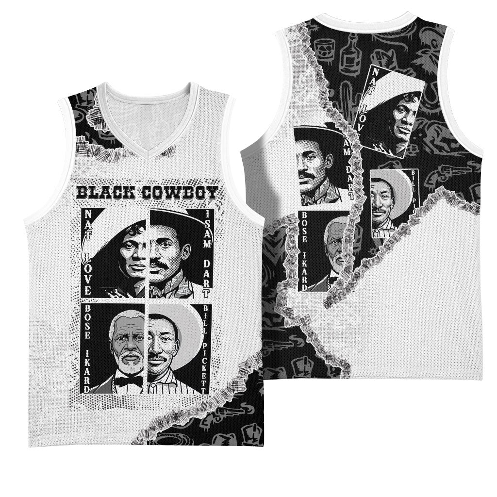 Black Cowboy Basketball Jersey African American Black History Unique Style