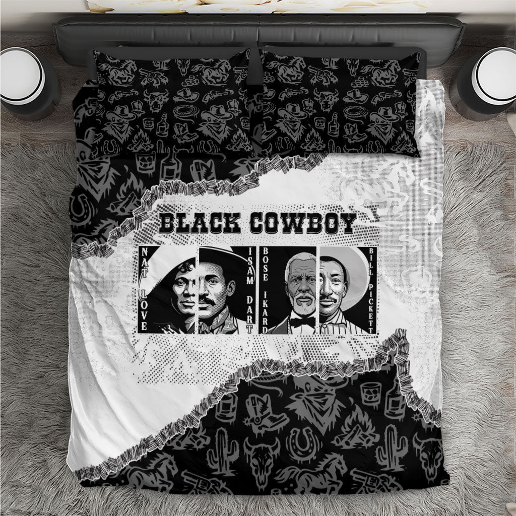 Black Cowboy Bedding Set African American Black History Unique Style