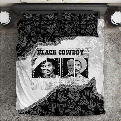 Black Cowboy Bedding Set African American Black History Unique Style