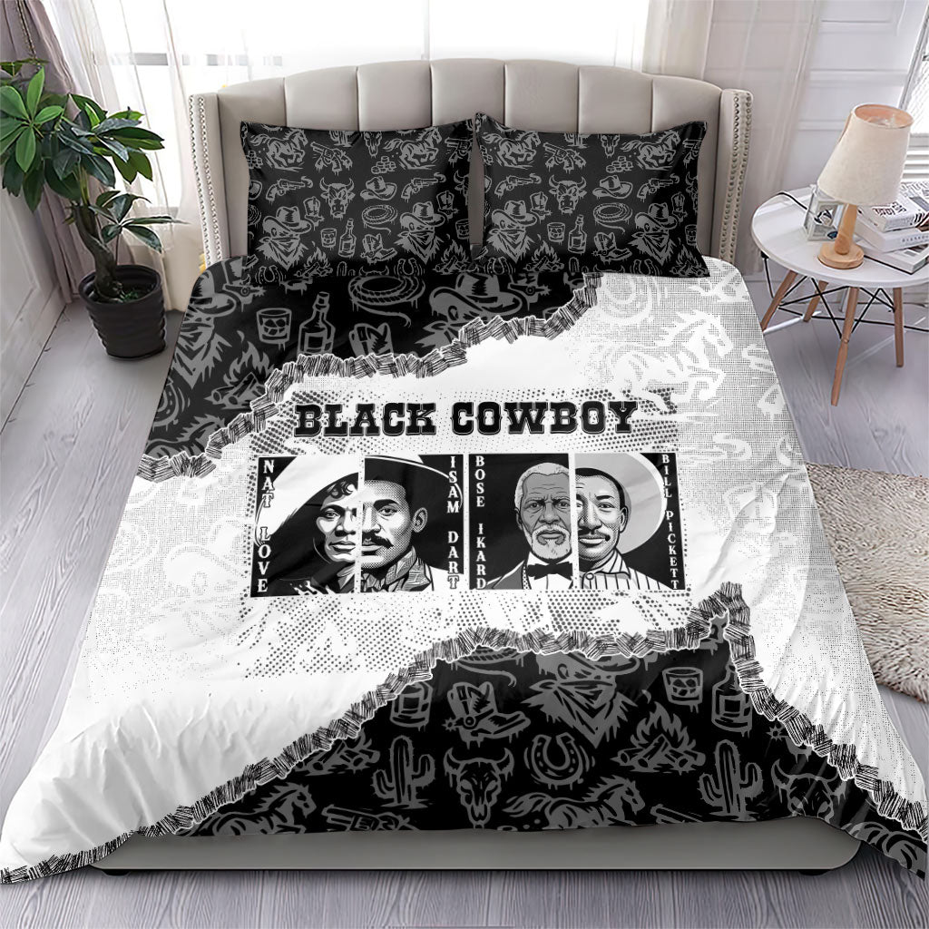 Black Cowboy Bedding Set African American Black History Unique Style