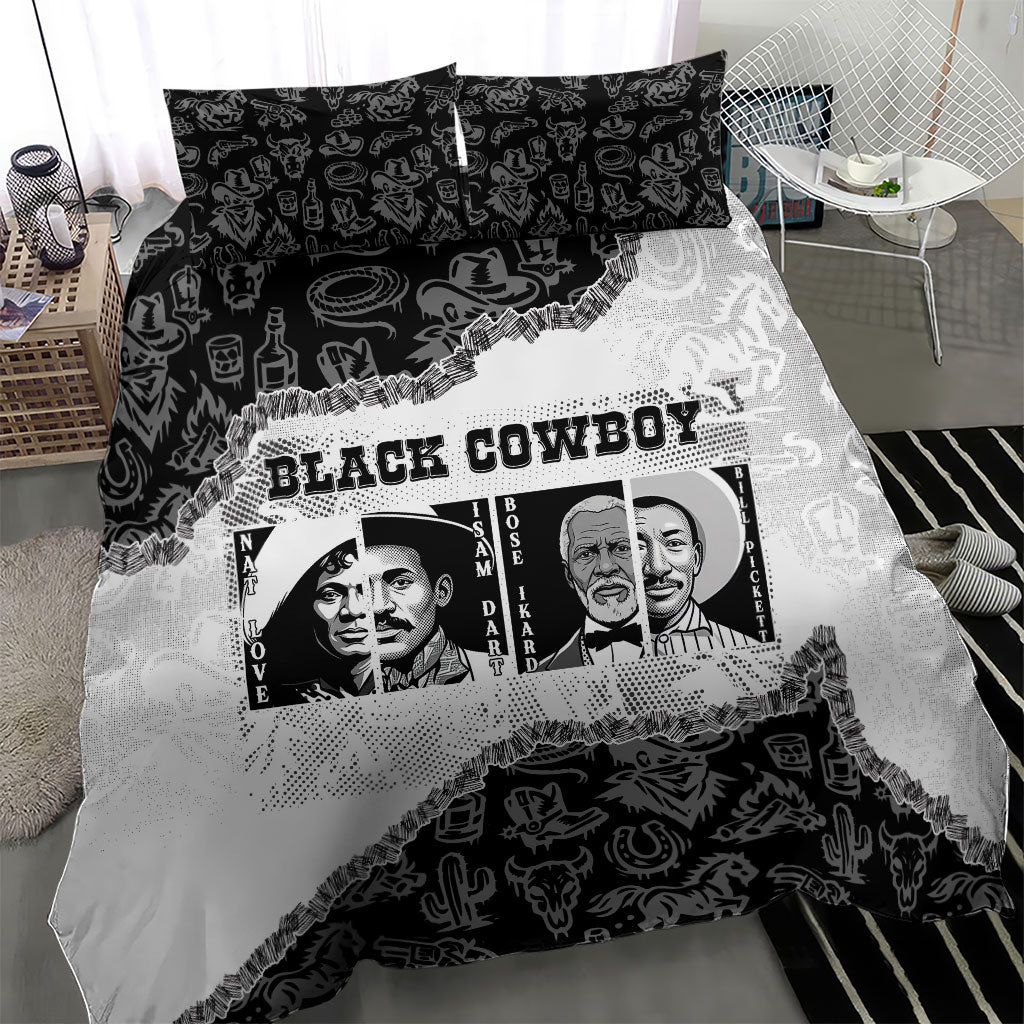 Black Cowboy Bedding Set African American Black History Unique Style