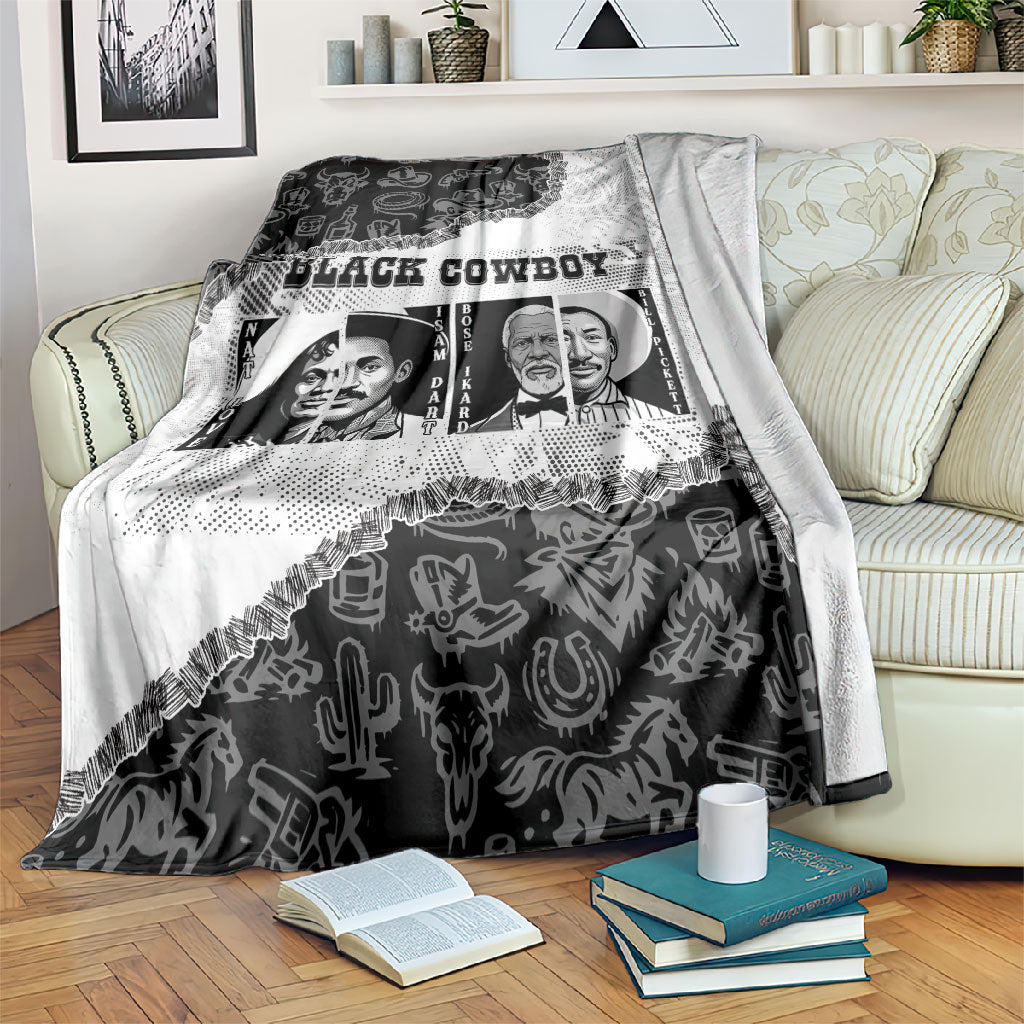 Black Cowboy Blanket African American Black History Unique Style