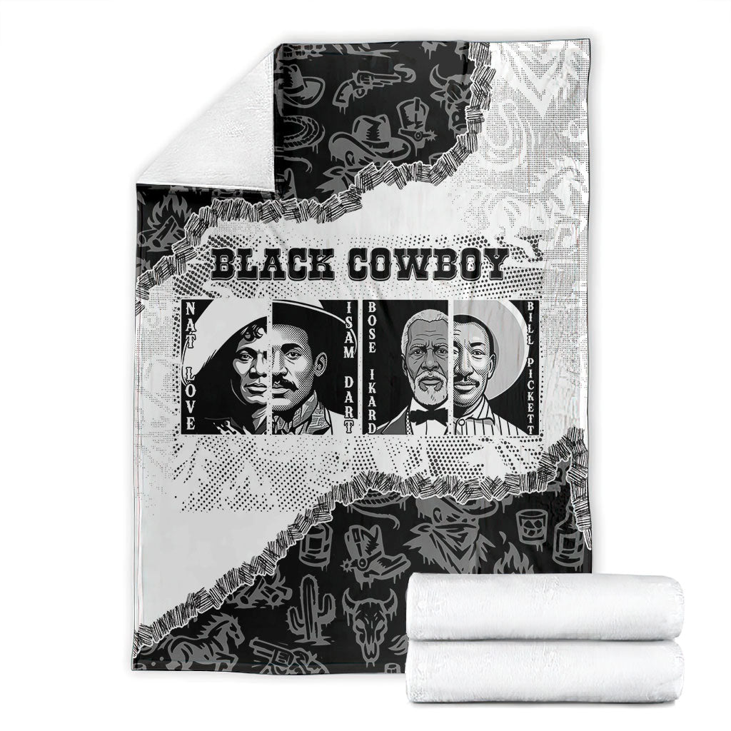 Black Cowboy Blanket African American Black History Unique Style