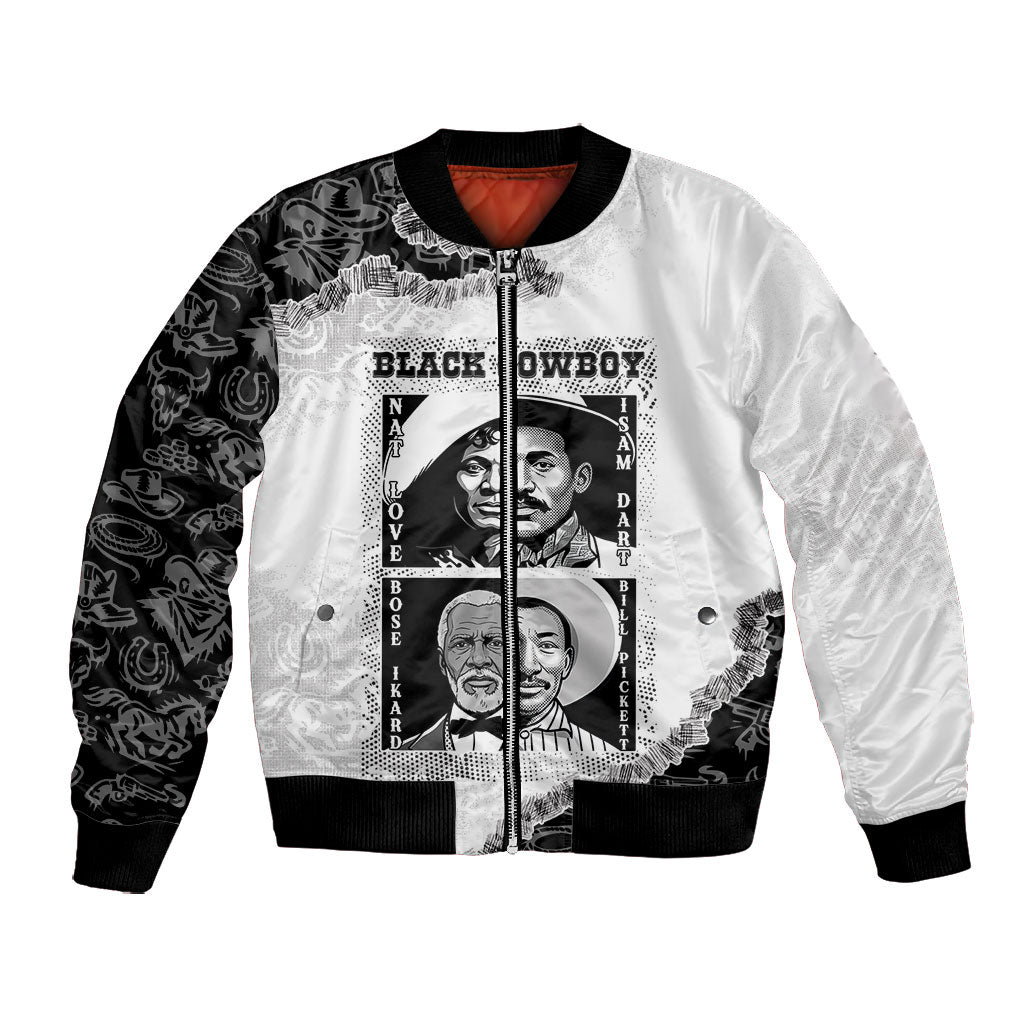 Black Cowboy Bomber Jacket African American Black History Unique Style