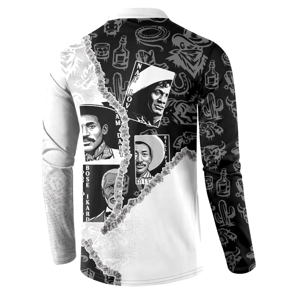Black Cowboy Button Sweatshirt African American Black History Unique Style