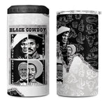 Black Cowboy 4 in 1 Can Cooler Tumbler African American Black History Unique Style