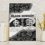 Black Cowboy Canvas Wall Art African American Black History Unique Style