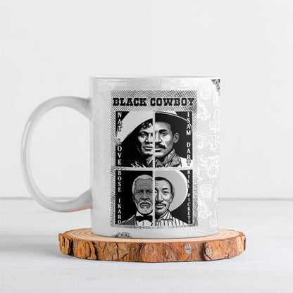 Black Cowboy Ceramic Mug African American Black History Unique Style