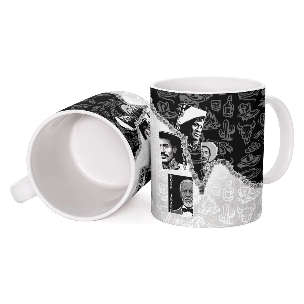 Black Cowboy Ceramic Mug African American Black History Unique Style