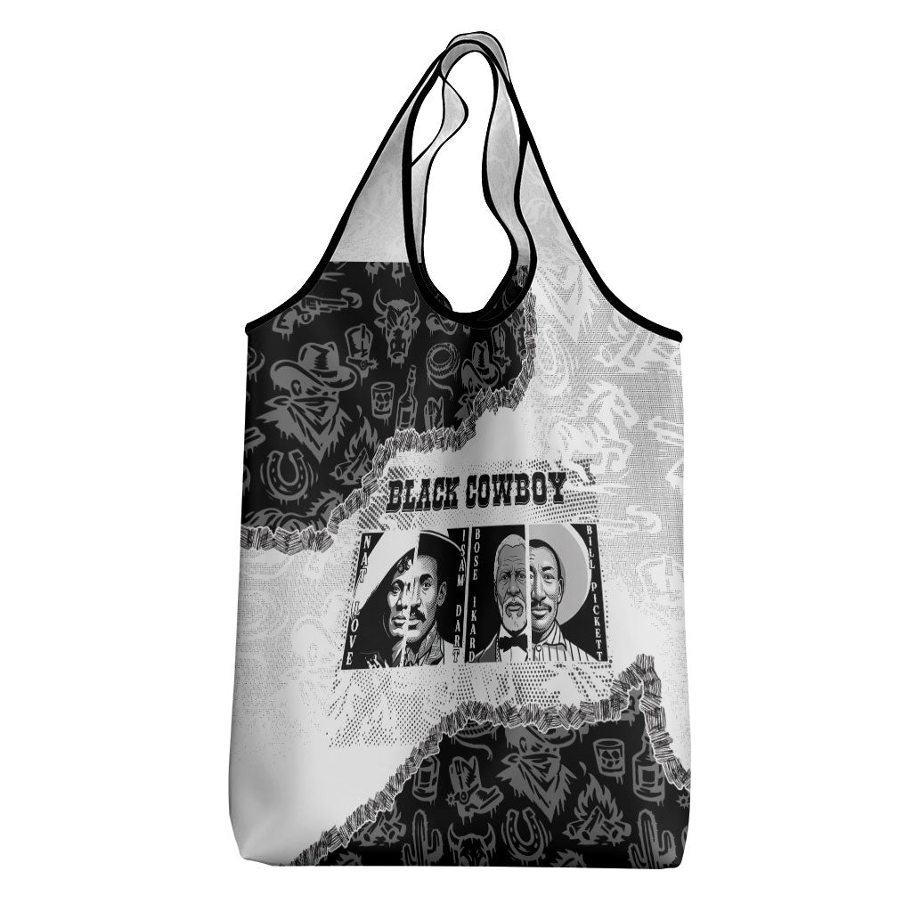 Black Cowboy Grocery Bag African American Black History Unique Style