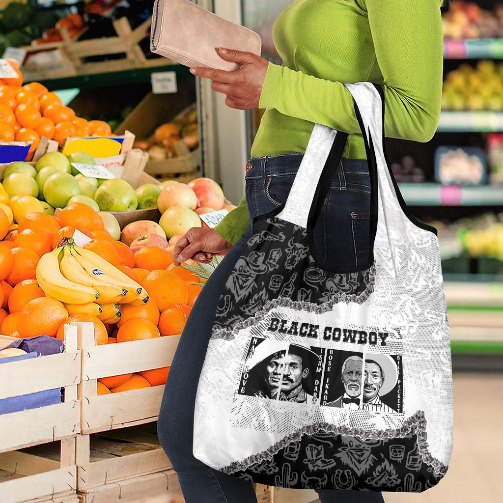 Black Cowboy Grocery Bag African American Black History Unique Style
