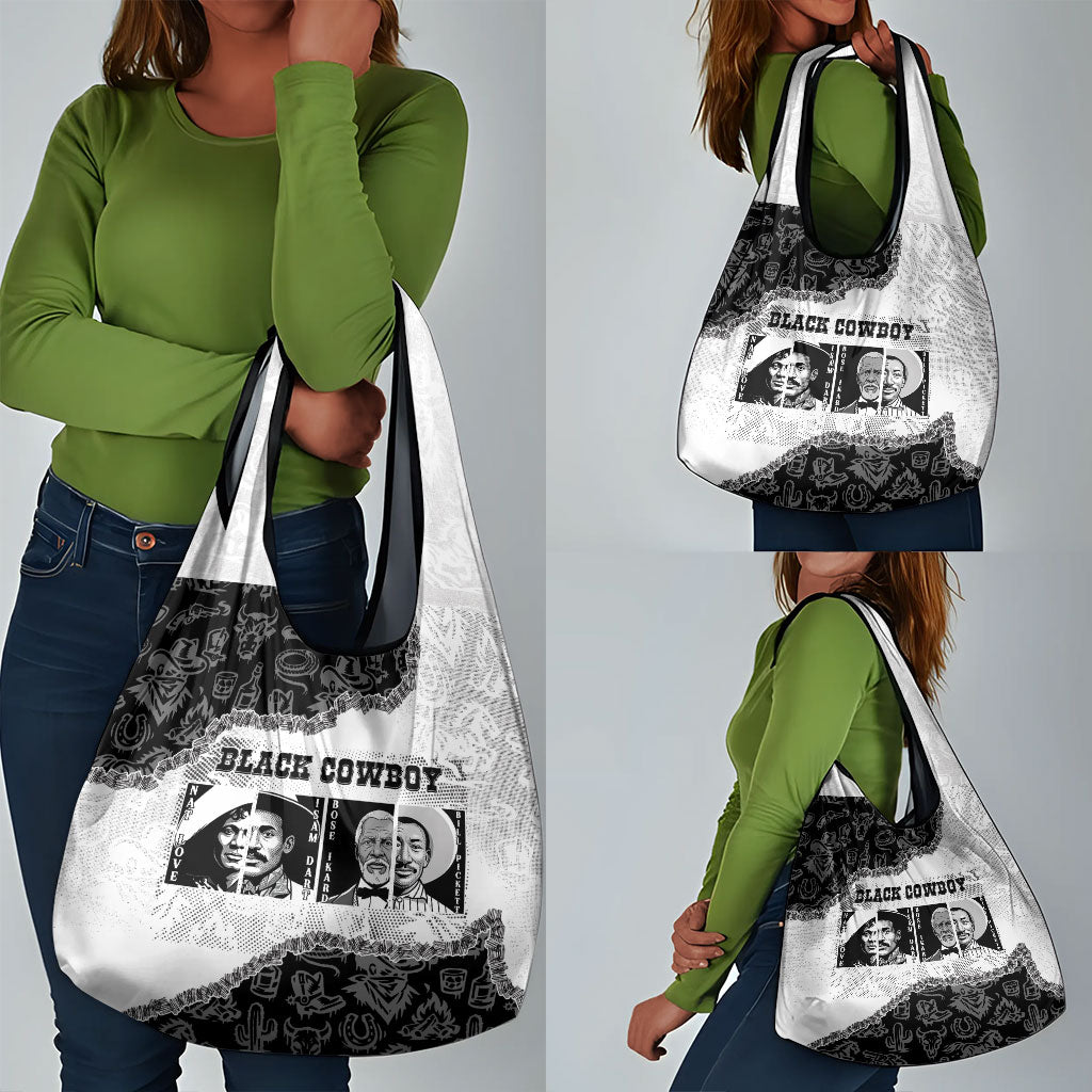 Black Cowboy Grocery Bag African American Black History Unique Style
