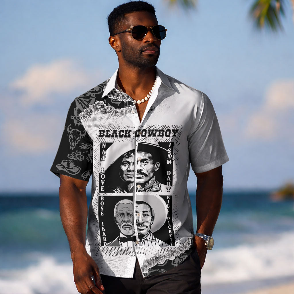 Black Cowboy Hawaiian Shirt African American Black History Unique Style