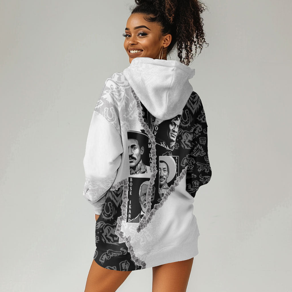 Black Cowboy Hoodie Dress African American Black History Unique Style
