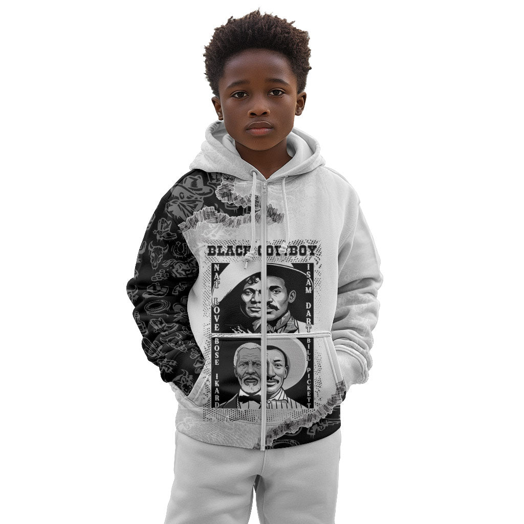Black Cowboy Kid Hoodie African American Black History Unique Style