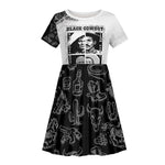 Black Cowboy Kid Short Sleeve Dress African American Black History Unique Style